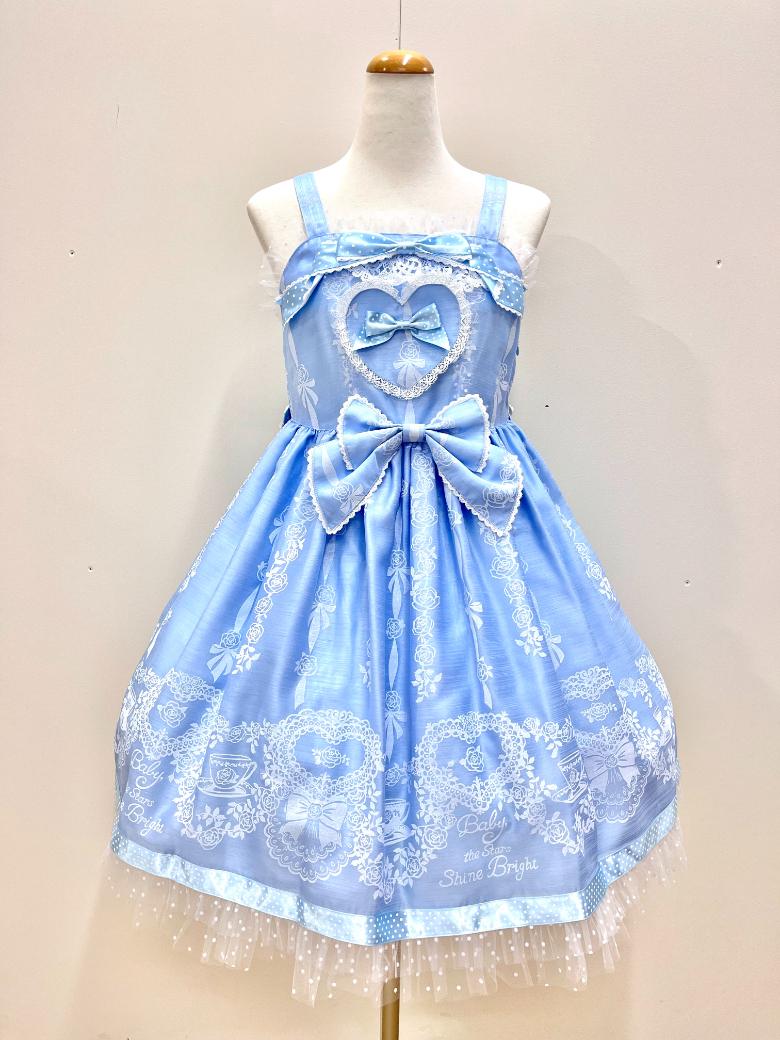 BABY,THE STARS SHINE BRIGHT Sugar Rose Tea Timeプリントハート