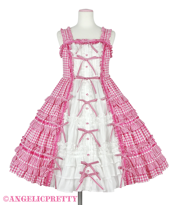 大人気定番商品 angelic pretty little house jsk ピンク tdh