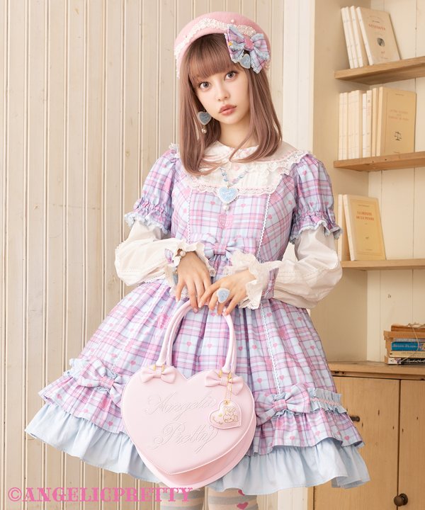 ANGELICPRETTY Sprinkle Heart Tartanワンピース